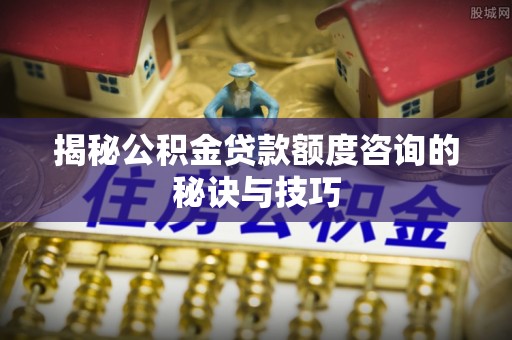 颍州揭秘公积金贷款额度咨询的秘诀与技巧