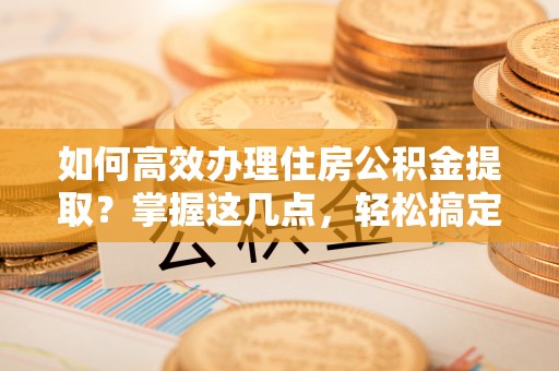 颍州如何高效办理住房公积金提取？掌握这几点，轻松搞定！