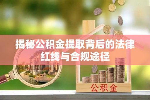 颍州揭秘公积金提取背后的法律红线与合规途径